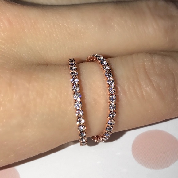Rose gold tone crystal ring - Picture 3 of 5